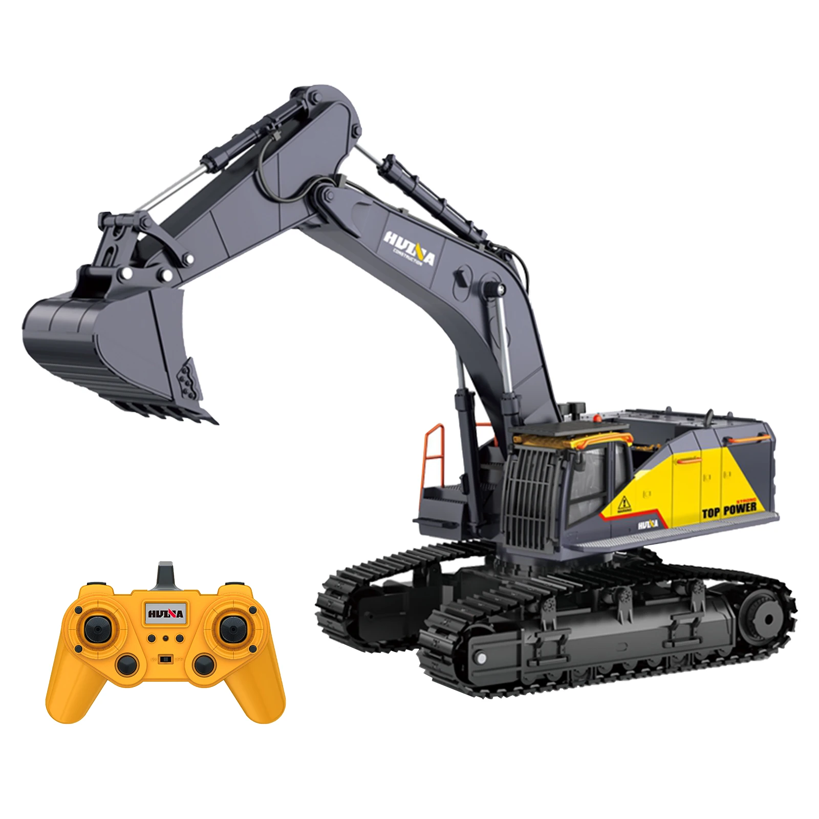 

HUINA 1592 1:14 RC Excavator 2.4Ghz Electric Remote Control Excavator Toy RC Construction Tractor Digger Car Light Sound RC Car