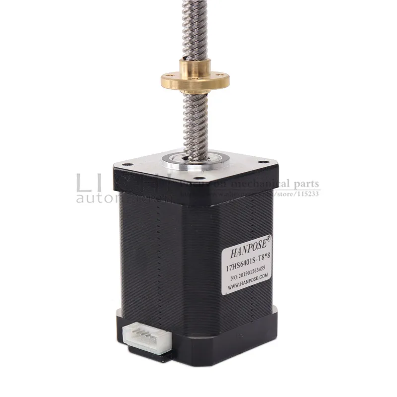 17hs6401S for 3D Printer 73N.cm 4-lead 5PCS stepper motor nema17 with T8 screw lead 2/4/8mm 310mm 42 | Обустройство дома