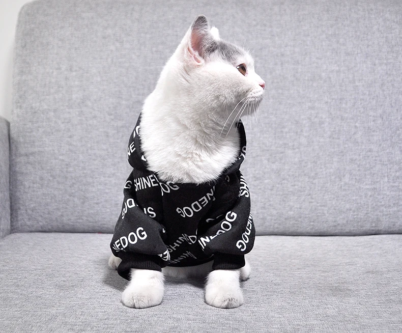 Ветрозащитная модная одежда для кошек зимние куртки домашних животных