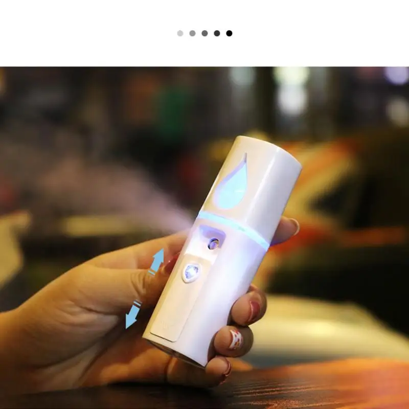 Зеркальный увлажняющий отпариватель для лица 20 мл нано-спрей USB-распылитель