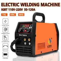 220v hitbox welding machine hbm1200 with tig mig torch fit 0 81 0mm welder wire gasless arc soldering