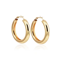 fashion gold color oversize hoop earrings for women bohemia wide big round statement earring vintage jewelry wholesale