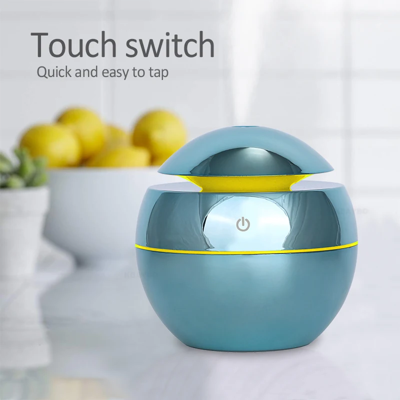 

KBAYBO 130ml USB Ultrasonic Air Humidifier Diffusers Aromatherapy Essential Oil Diffuser Humidifier Plating for Home Office