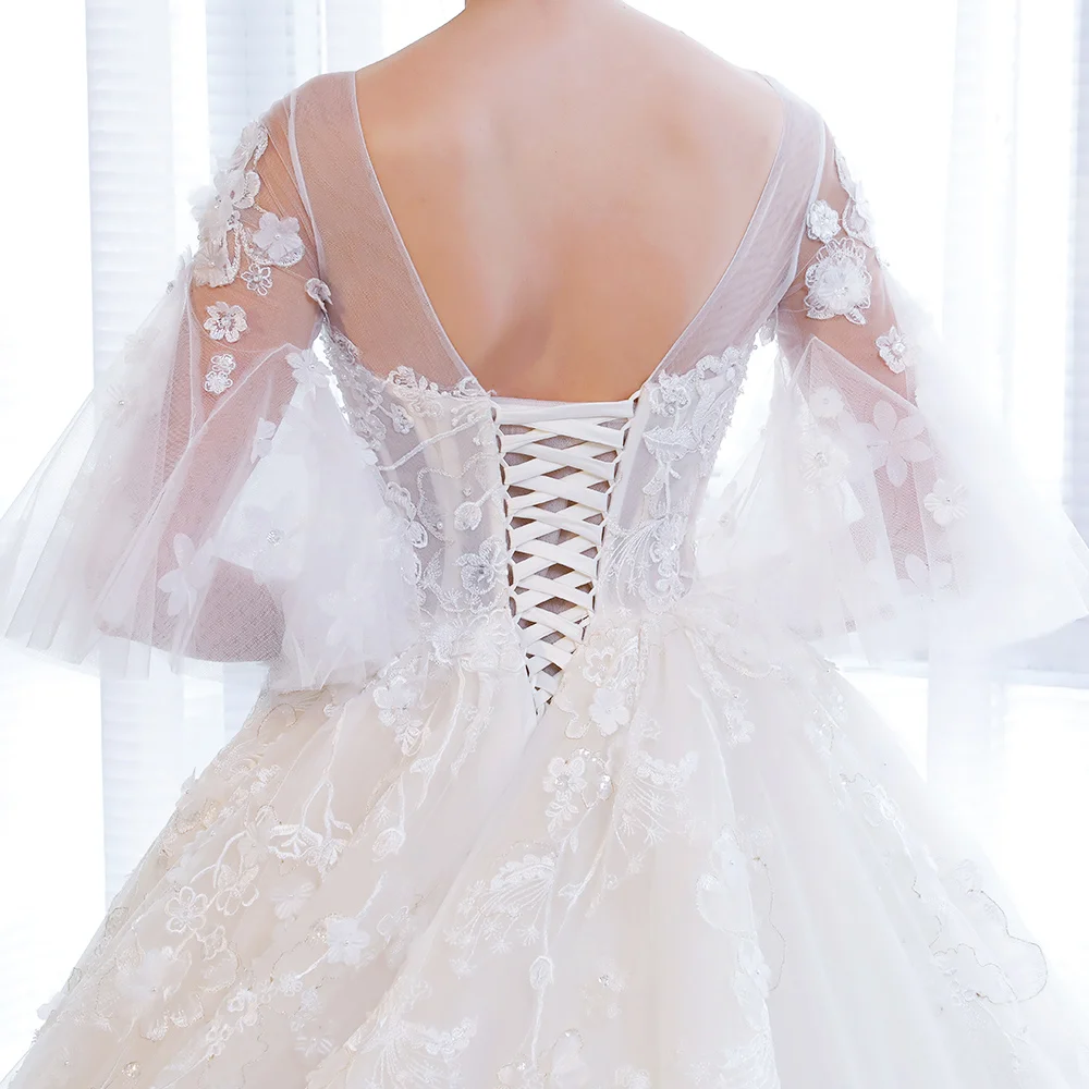 

801 vestidos de novia 2020 vestido de fiesta de boda elegant dress robe mariage femme vestidos de novia para boda civil vintage