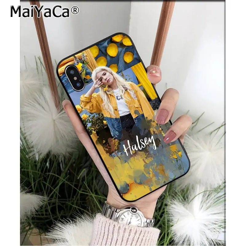 MaiYaCa Halsey певица ТПУ чехлы для мобильного телефона из мягкого силикона чехол iPhone 11