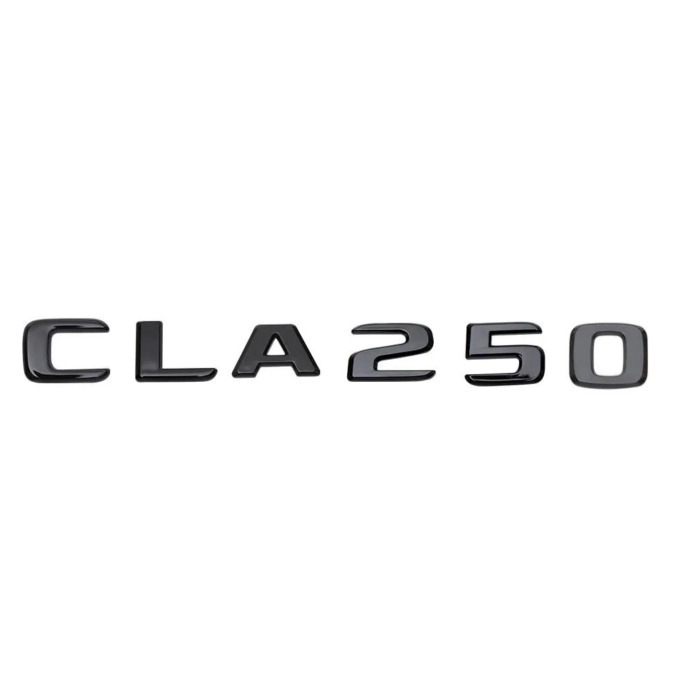 

Flat Black ABS Rear Trunk Letters Badge Badges Emblem Emblems Sticker for CLA Class CLA250 2017 2019
