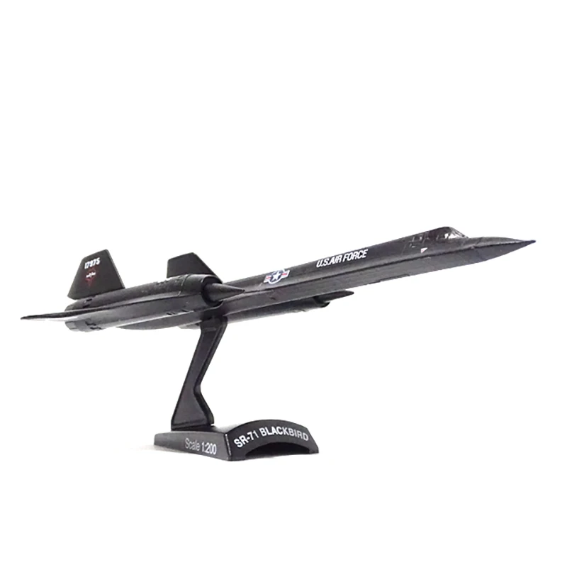 

Diecast Alloy 1/200 Scale 1958 American Reconnaissance Aircraft SR-71 Model Metal Die-Cast & Toy Airplane for Collectible Gift