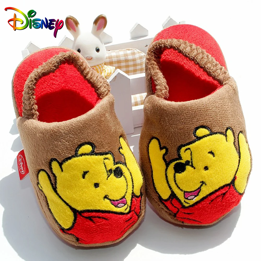 

Тапочки Детские Зимние флисовые, х/б, с принтом Минни, Микки Маус