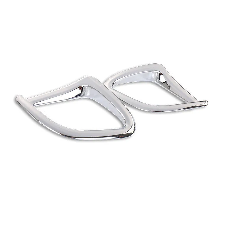 

For Toyota Highlander Kluger 2014 2015 2016 2017 ABS Chrome accessories Car rear fog lampshade frame Cover Trim car styling 2pcs