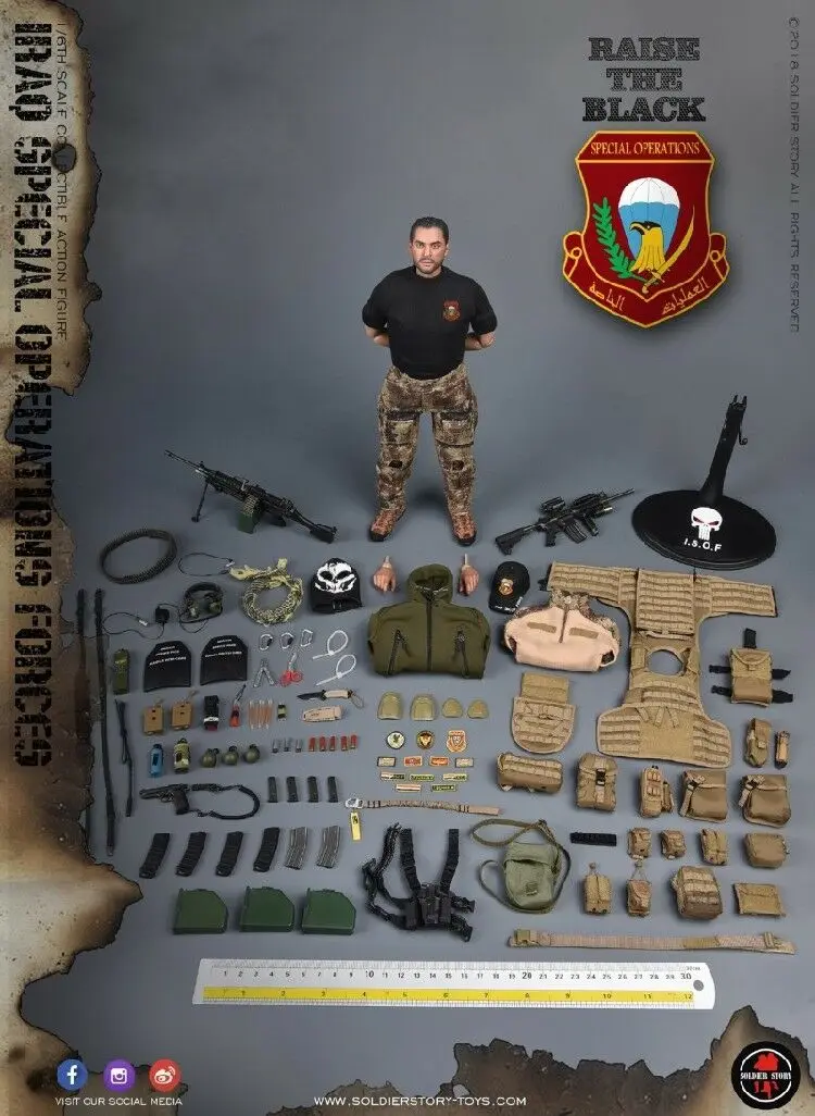 Полный набор 1/6 солдатская история солдатская SS107 irakia Special Force ISOF M249 Soldier 12 ''фигурка подвижная фигурка-модель игрушки