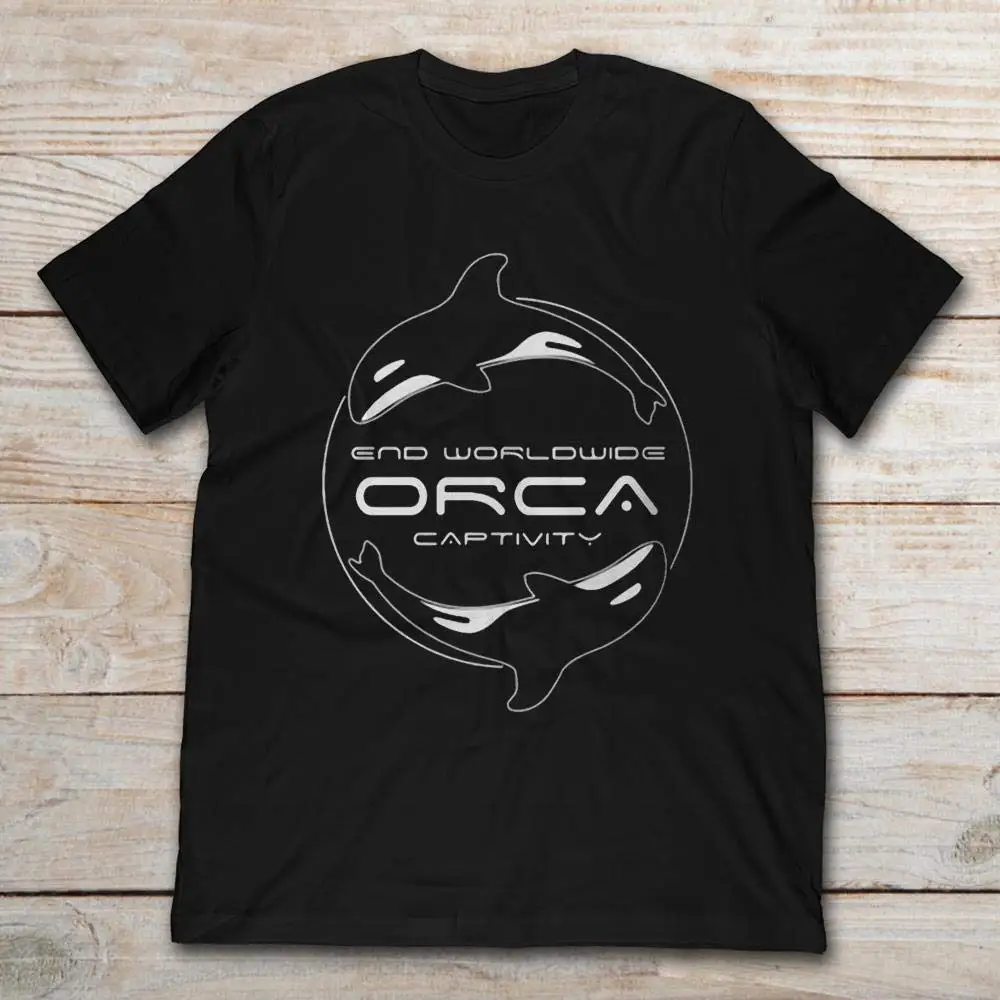

End Worldwide Orca Captivity. unisex men women t shirt