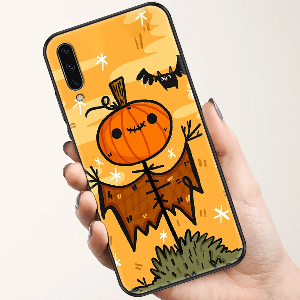 Чехол для телефона с изображением тыквы на Хэллоуин Samsung Galaxy A10 A12 A20E A21S A30 A32 A40 A50 A51