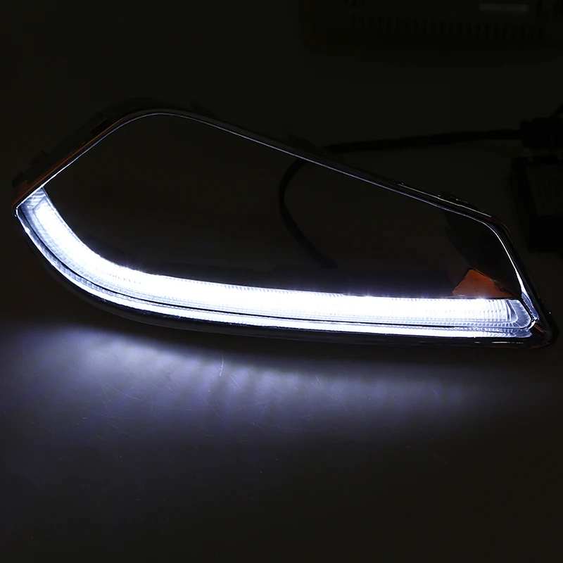 Дневные ходовые огни POSSBAY белые и желтые светодиодсветодиодный дневные для Chery