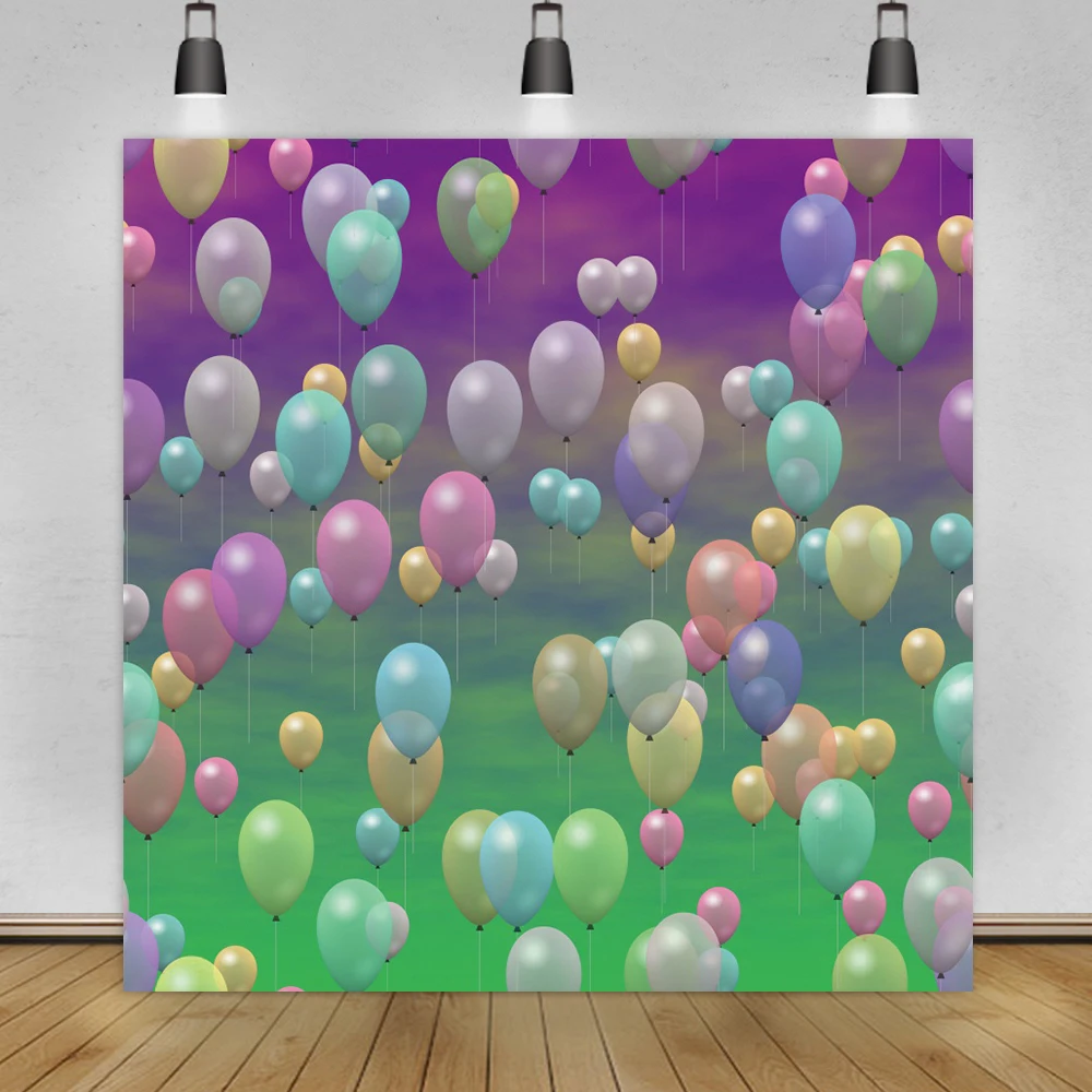 

Laeacco воздушные шары фон для фотосъемки для новорожденных детей портрет вечерние Декор Дети душ фотосессия фон для студийного фотографирова...