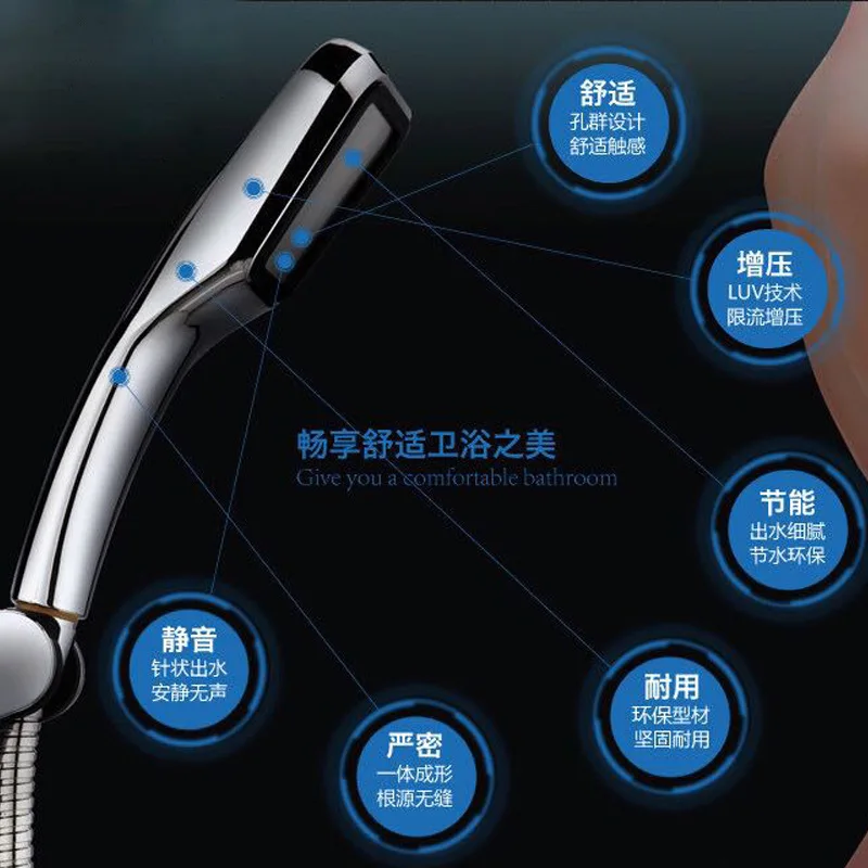 Сверхпрочная насадка для душа с 300 отверстиями от производителя квадратная