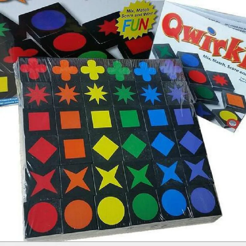 Обучающие игрушки настольная игра Qwirkle деревянные шахматы интерактивные игры