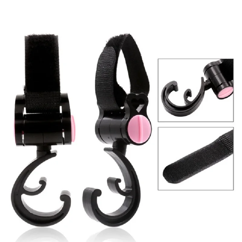 2 Pcs Baby Accessories Stroller Carriage Accessory Babys Organizer Rotate 360 Degree Multifunction Hook | Мать и ребенок