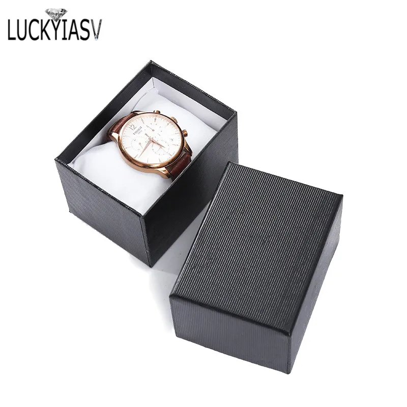 

Wholesale 5 Color Cardboard Watch Box Bracelet Jewelry Box Man Watch Gift Boxes Showed Case 10.5*7.5*7cm