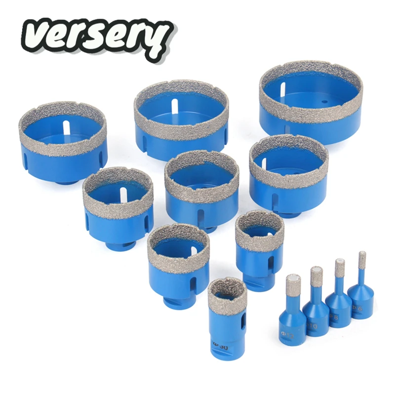 

Free Shipping 1PC Versery M14 Thread Dry Vacuum Brazed Diamond Drilling Core Bit Ceramic Tile Drill Bits Granite Marble Hole Saw