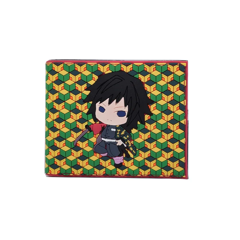 

Demon Slayer Cos Silicone Wallet Student Anime Cos Halloween Gift Agatsuma Zenitsu Tomioka Giyuu Printed Wallet Kimetsu No Yaiba