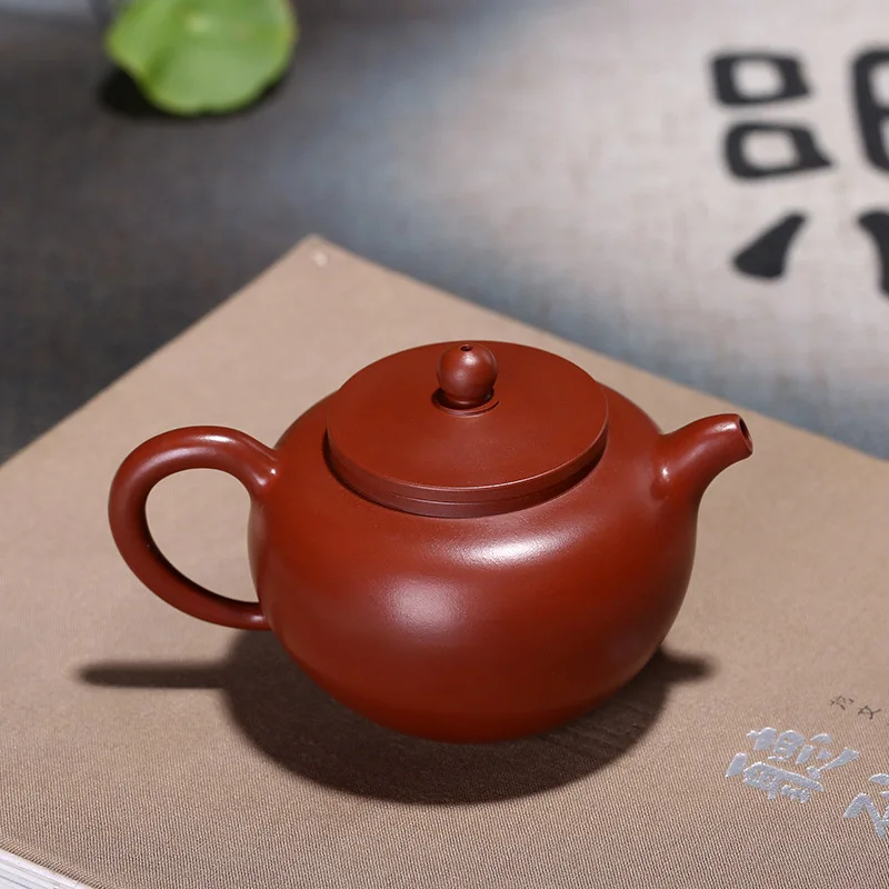 

Dahongpao Duozhi purple clay pot kungfu tea mini small lotus pot pure handmade lotus pot