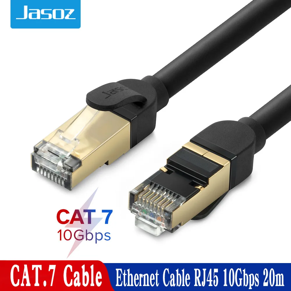Ethernet-кабель Jasoz RJ45 Cat7, Lan-кабель FTP RJ 45, сетевой кабель для Cat6, совместимый патч-корд для модема, маршрутизатора, кабеля Ethernet