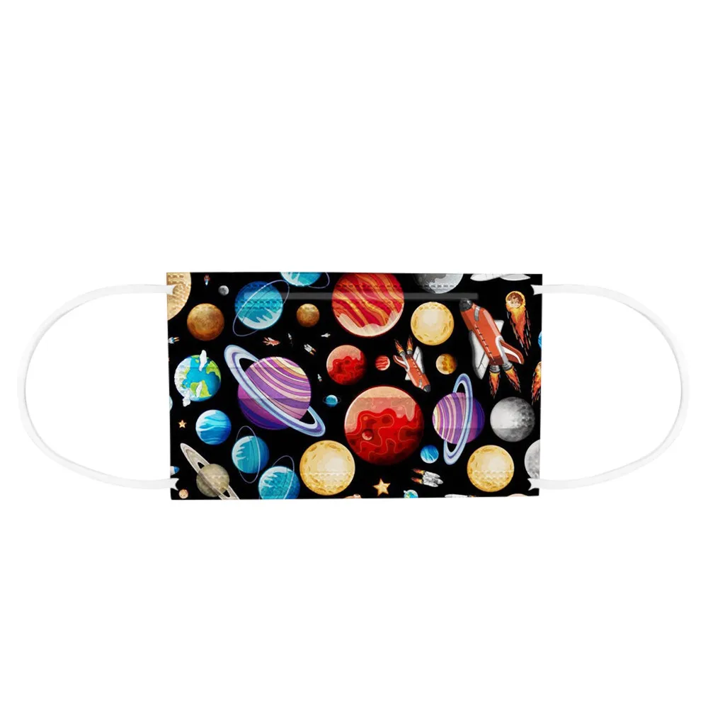 Маска одноразовая детская для лица мягкая дышащая Милая гигиена маска косплея на