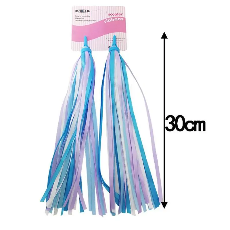 

1 pair Bicycle 30cm Colorful Bicycle Scooter Handlebar Bicycle Handlebar Streamer Ribbon Strap Decoration