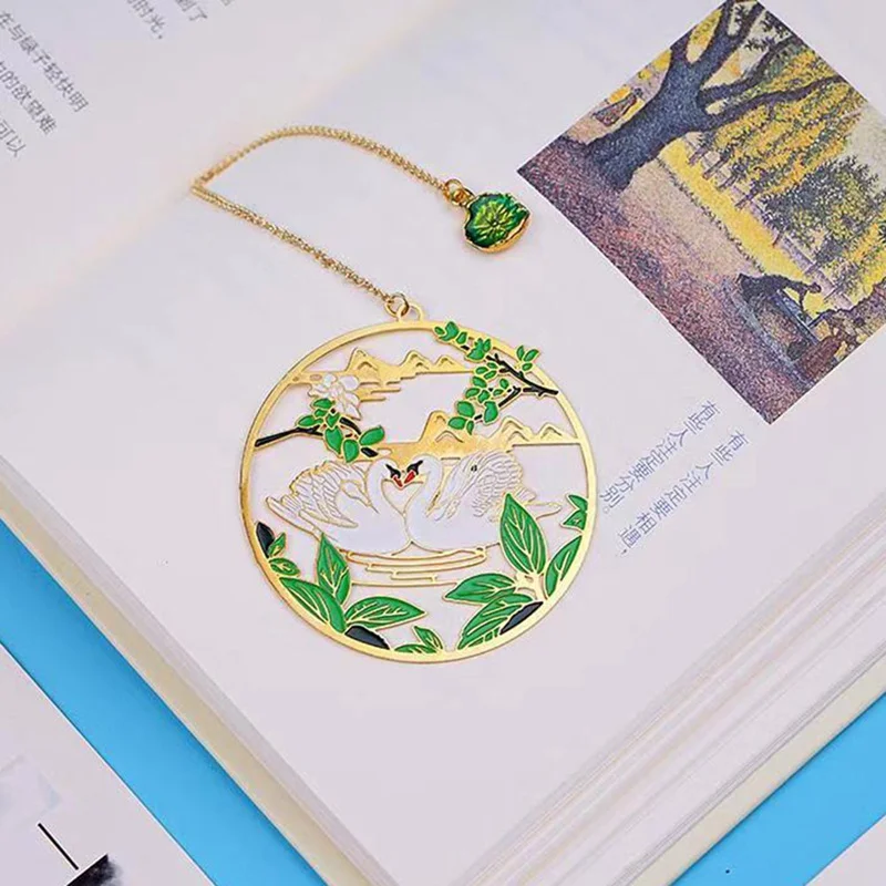 1 шт. цветная яркая креативная Закладка-кран в китайском стиле латунная