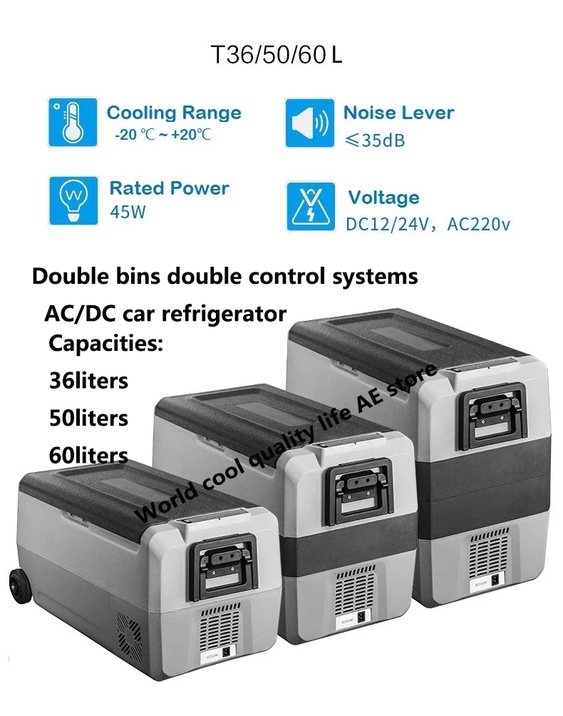 50 л AC/DC12/24V автомобильный компрессор Портативный для пикника на открытом воздухе