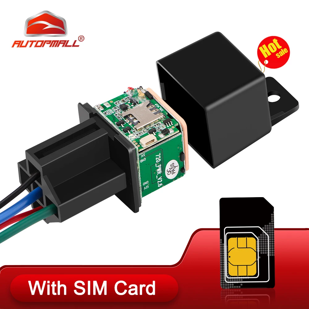 

GPS-трекер MV720 с SIM-картой, GSM-трекер в режиме реального времени, реле, GPS-трекер, автомобильный пульт дистанционного управления FREEAPP, отключение топлива 720