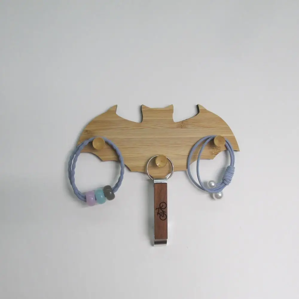 Держатель для ключей из бамбукового дерева декоративные вешалки | Дом и сад