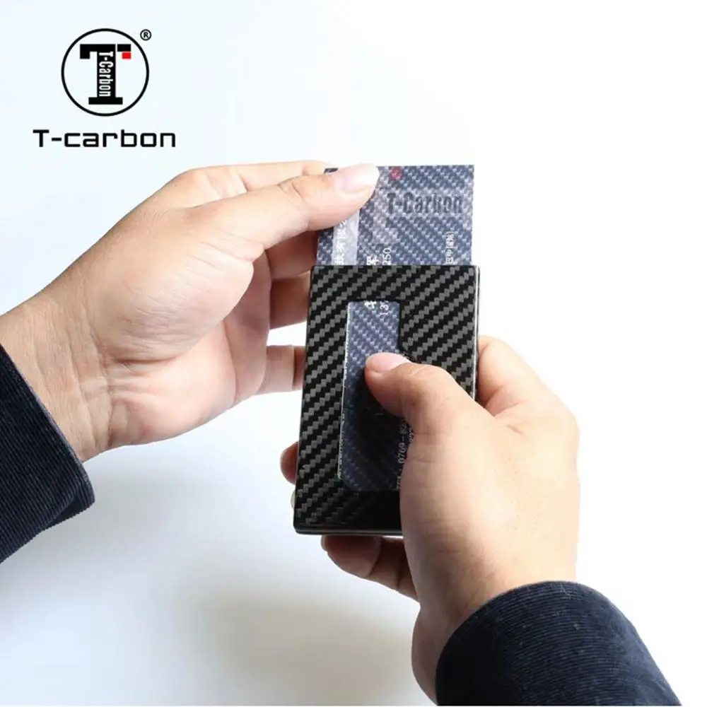 T carbon производитель углеродного волокна зажим для денег держатель кредитных