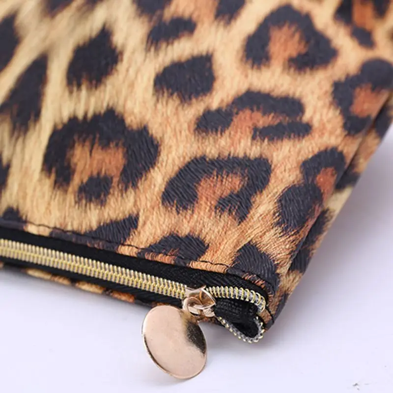 

Printed Leopard Pattern Multifunction Purse Travel Makeup Cosmetic Bag Toiletry Pencil Case G5AE
