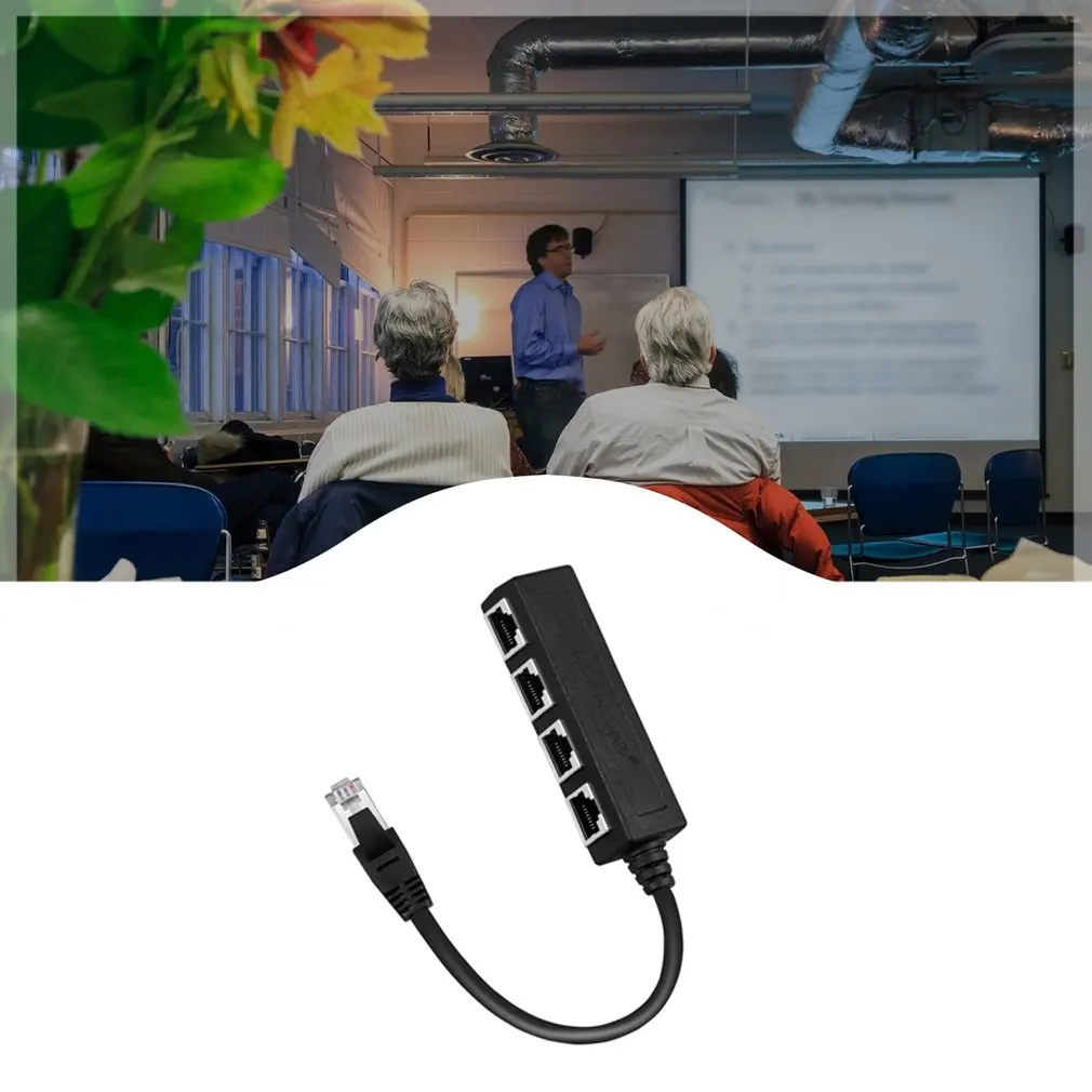 

RJ45 Ethernet Splitter Cable RJ45 1 Male To 4 Female LAN Ethernet Splitter Adapter Cable PC Board Gigabit Connector Adapter