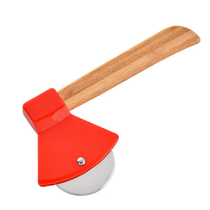 

Creative Stainless Steel Pizza Cutter Baking Accessories Single Wheel Pizza Cutter Baking Tools Goods for The Kitchen Knives.75z