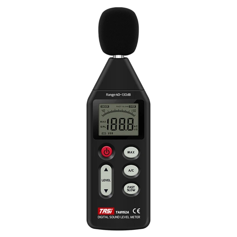 

TA8152A Handheld Noise Measuring Instrument db Meter 40~130dB Mini Audio Sound Level Meter Decibel Monitor