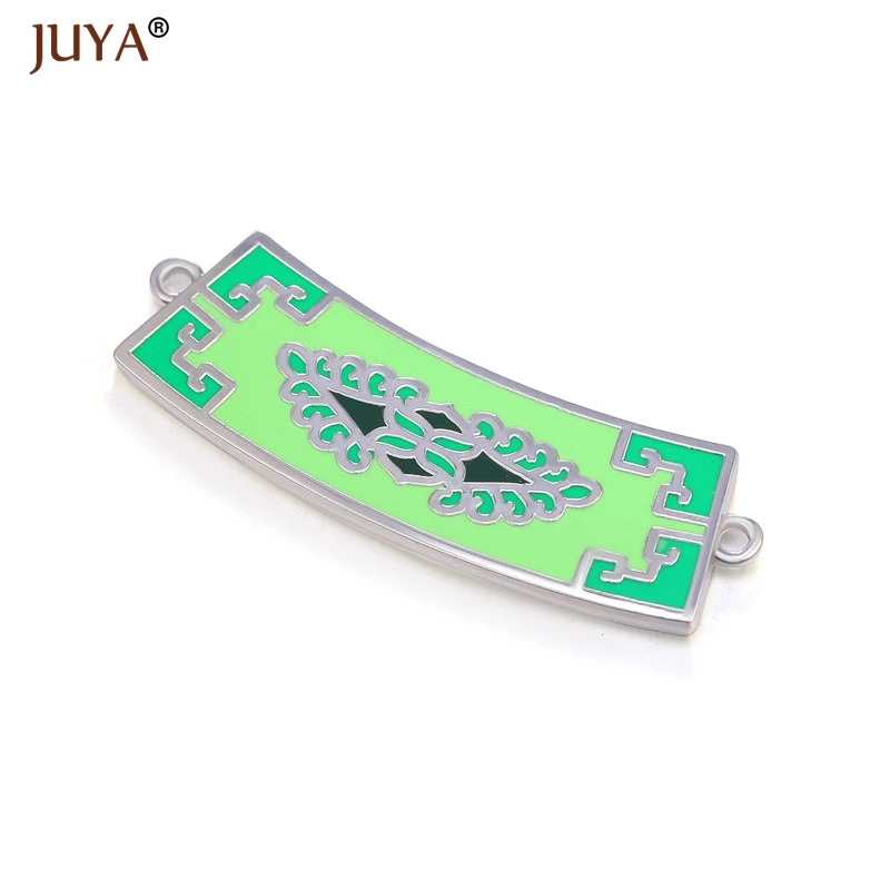 As Picture Juya новейший высококачественный медный металл с цветной эмалью дизайн очаровательные соединители аксессуары для самостоятельного изготовления ювелирных изделий ремесло - Цвет: As Picture