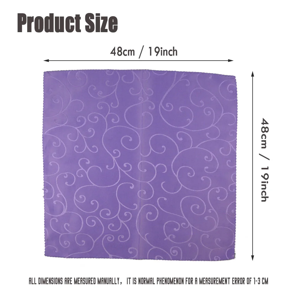 

Hot 100pcs/lot Wedding Party Decoration Europe Jacquard Dinner Table Napkin Washable Hotel Banquet 19" Square Folding Cloth