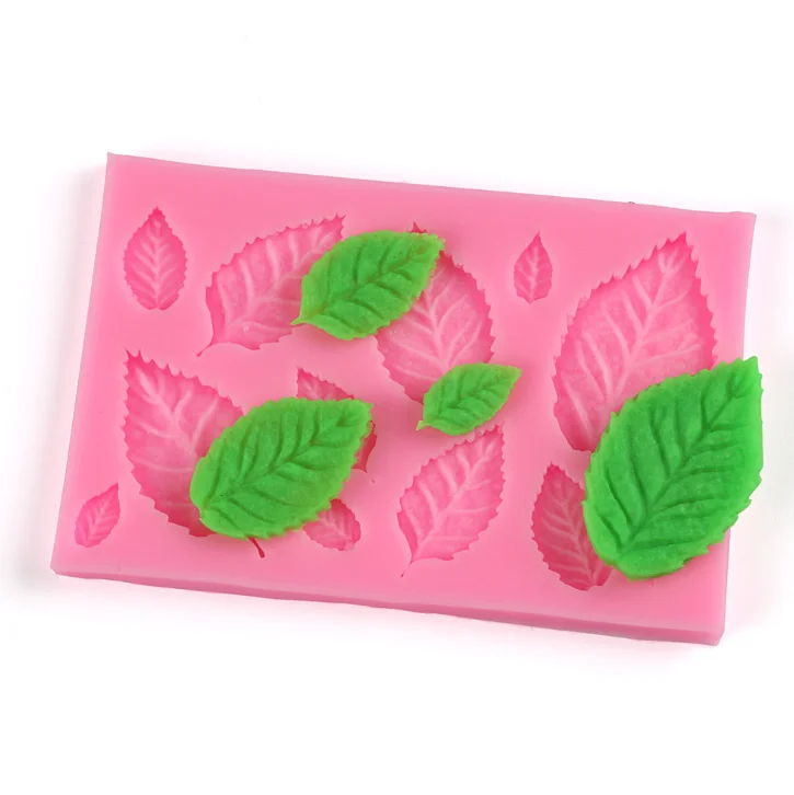 Новые Diy Дерево лист прессформы фольги силиконовые формы торт Декор помадка 3D