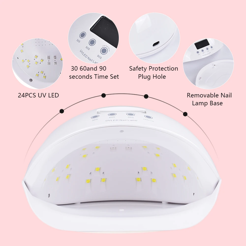 Хит продаж 50 Вт Сушилка для ногтей УФ светодиодный лампа Гель-лак леча светильник