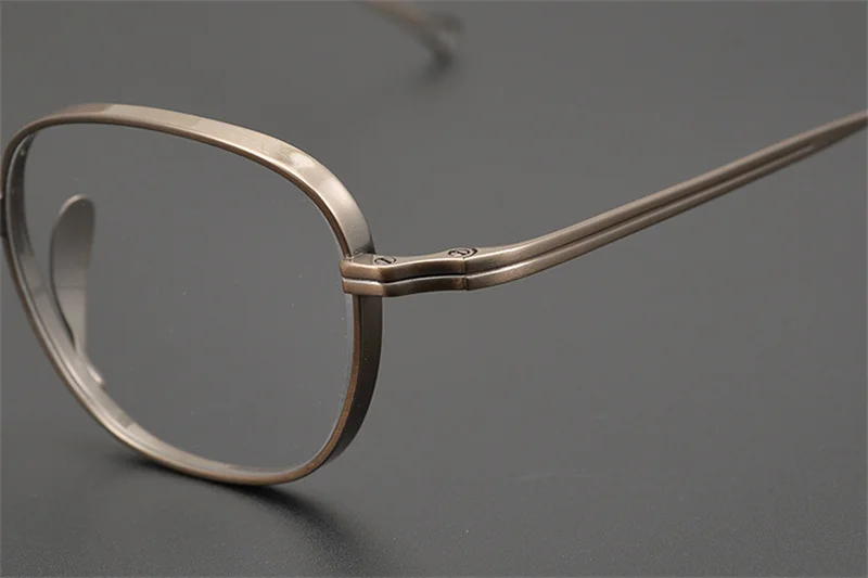 Очки мужские прямоугольные титановые с полным ободком KMN114 | Аксессуары для