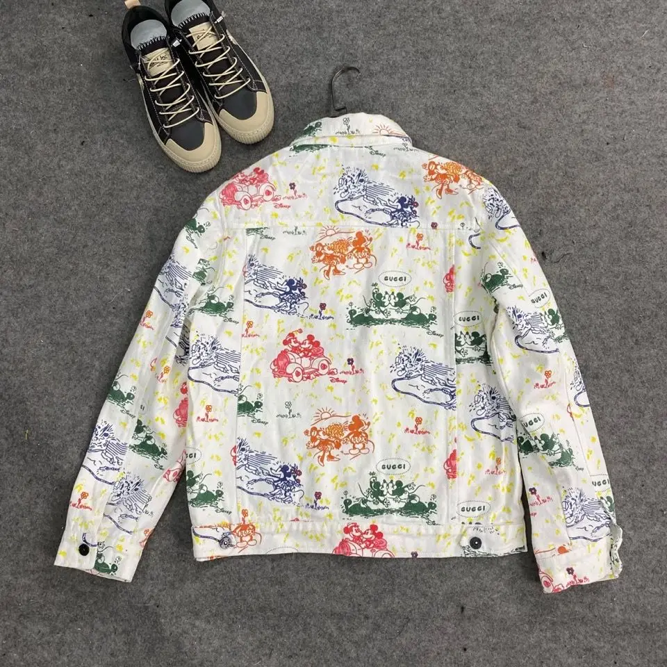 

Denim Jacket Men 's 2021 Spring New Polo Collar Slimming High Quality Men 's and Women 's Same Style Student Coat