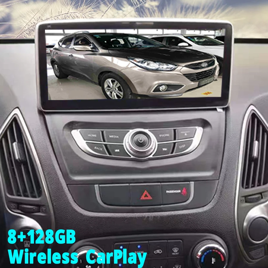 Для Hyundai Tucson 2 IX35 2009-2017 беспроводной CarPlay Android 11 навигация 10 25 дюймовый сенсорный
