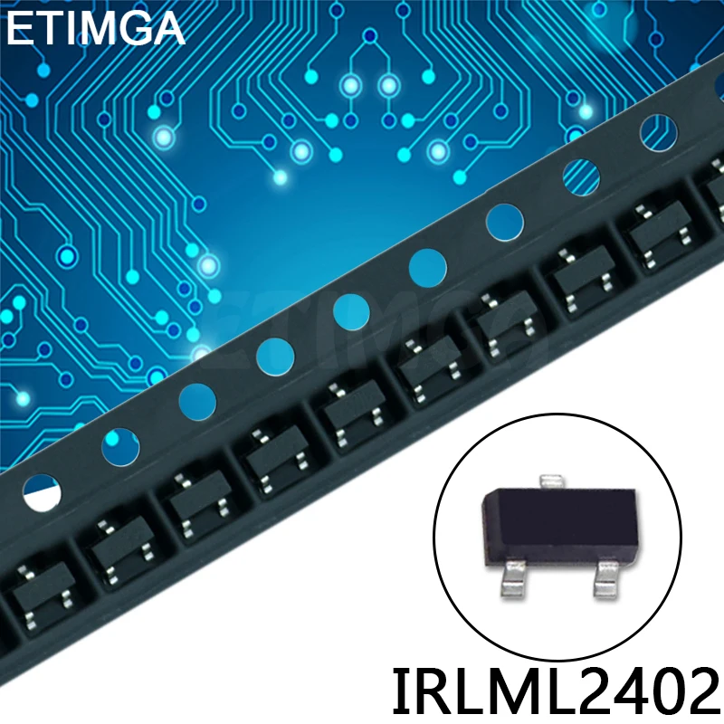 50 шт./лот IRLML2402TRPBF SOT-23 IRLML2402 SOT23 SMD силовой MOSFET Новый и оригинальный