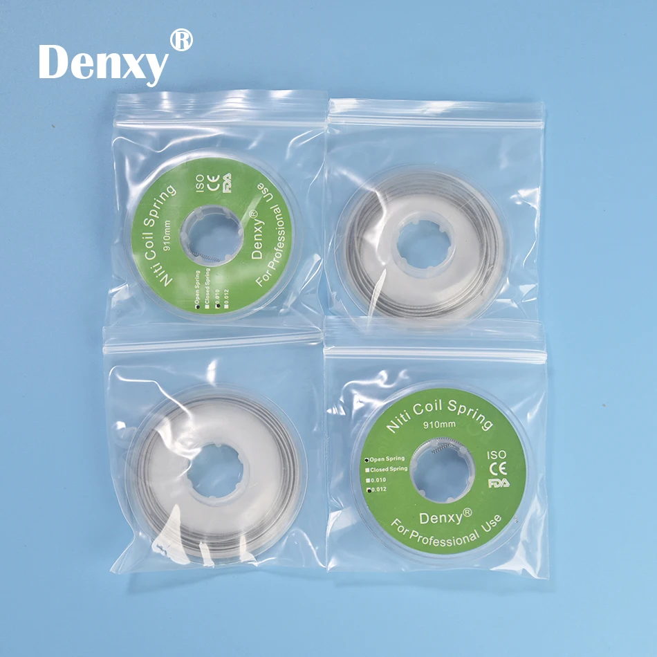 Ортодонтическая пружина Denxy 4 шт./лот с замкнутой пружиной пружинная
