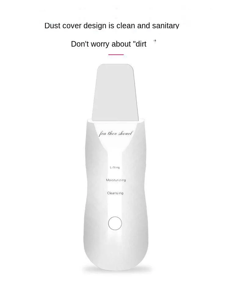 Электрический перезаряжаемый ультразвуковой скраб для кожи лица глубокий