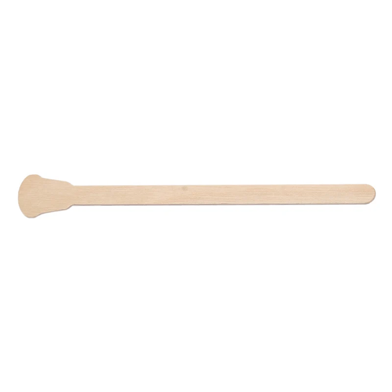 

New 10Pcs Wood Wax Spatulas Disposable Hygienic Facial Hair Removal Tongue Depressor Waxing Stick Barber Wax Rod Depressors Tool