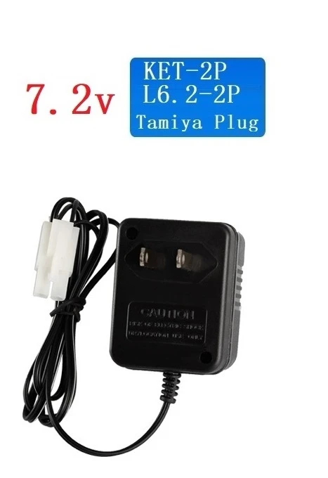 Светло-желтый Разъем Tamiya) Ni-MH 7,2 v 1800mah аккумулятор+ зарядное устройство для радиоуправляемых игрушек, автомобилей, танков, поездов, роботов, лодок, пистолетов AA 7,2 v перезаряжаемый аккумулятор - Цвет: Светло-желтый