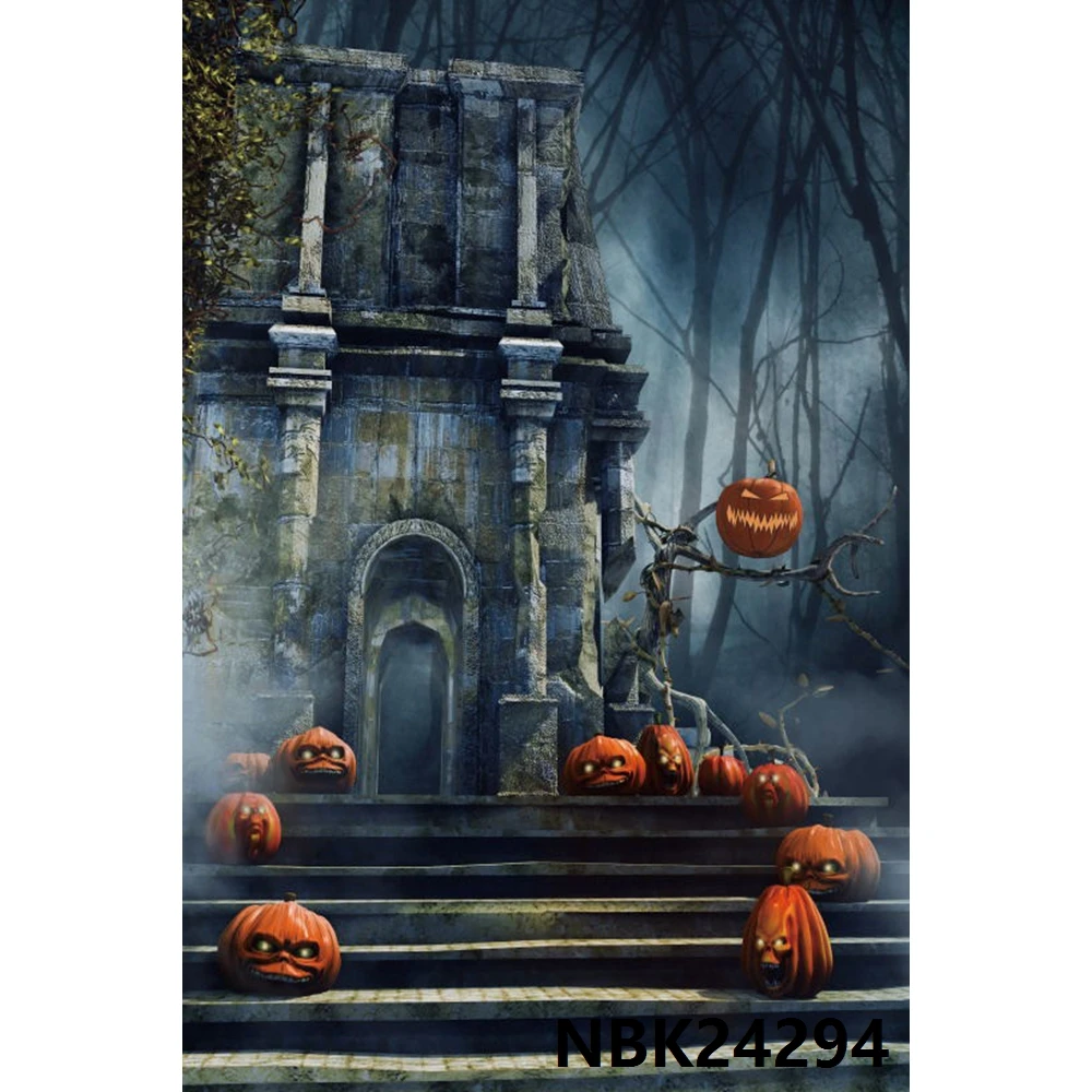 Halloween Backdrop Vintage Castle Wall Skull Vinyl Photography Backdrops Photographic Background For Photo Studio Photophone | Электроника